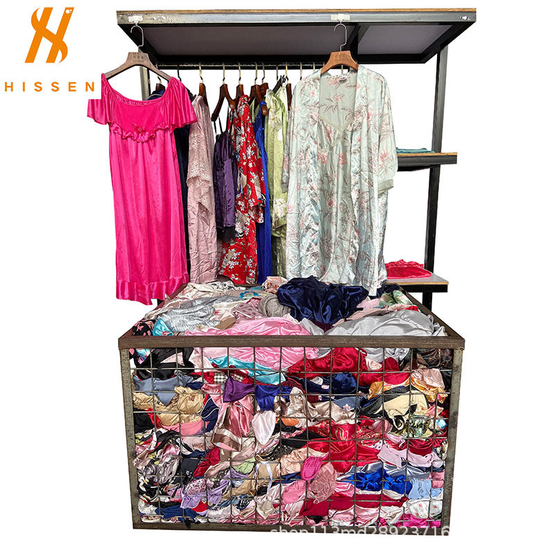 混批二手衣服女装连衣裙睡裙used silk dress跨境出口洪都拉斯