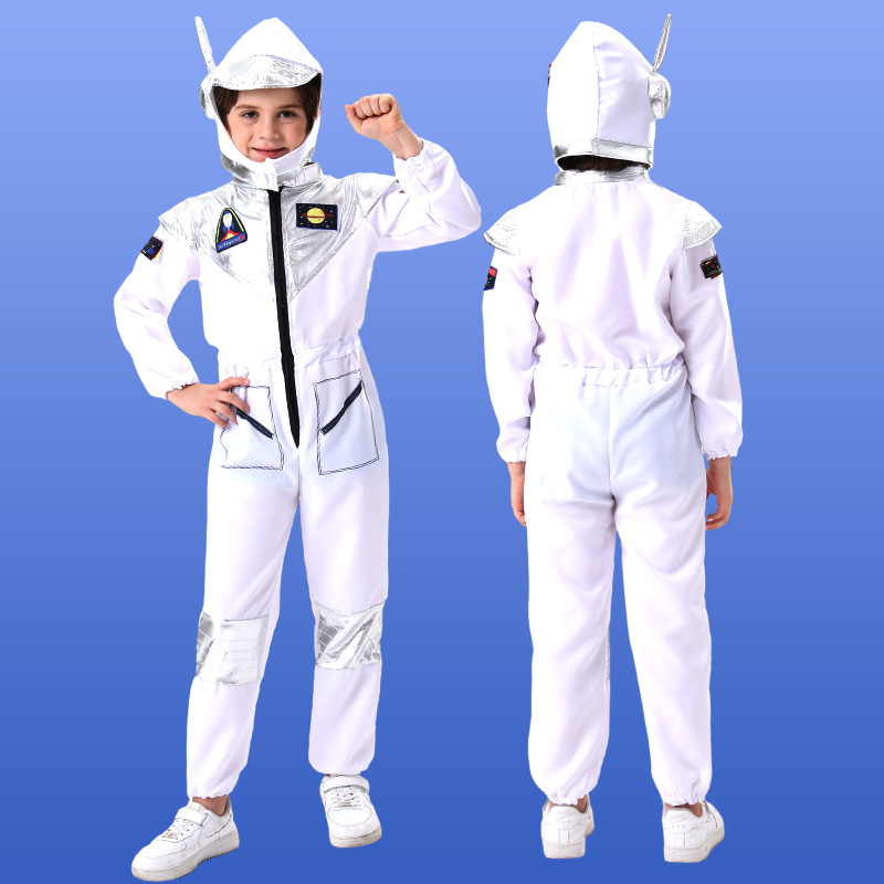 万圣儿童节日表演服舞台演出服装幼儿园遨游太空人宇航员衣服装扮