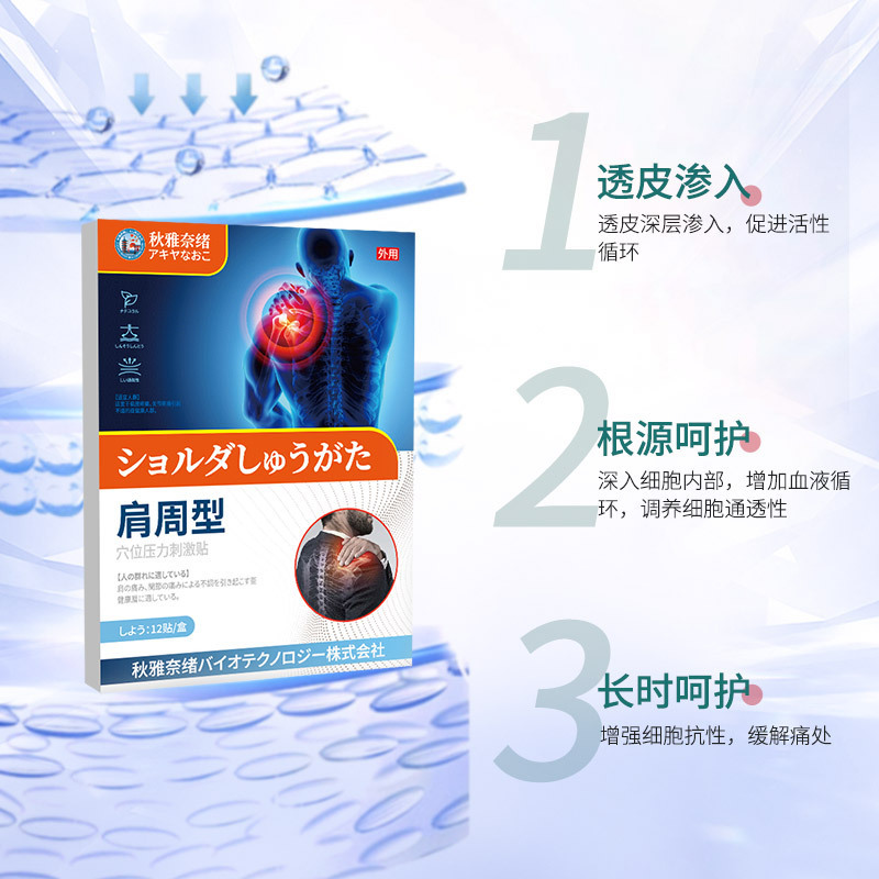 日本製 秋谷奈緒 肩周囲圧パッチ 関節痛緩和パッチ パッチ 経穴ケアパッチ|undefined