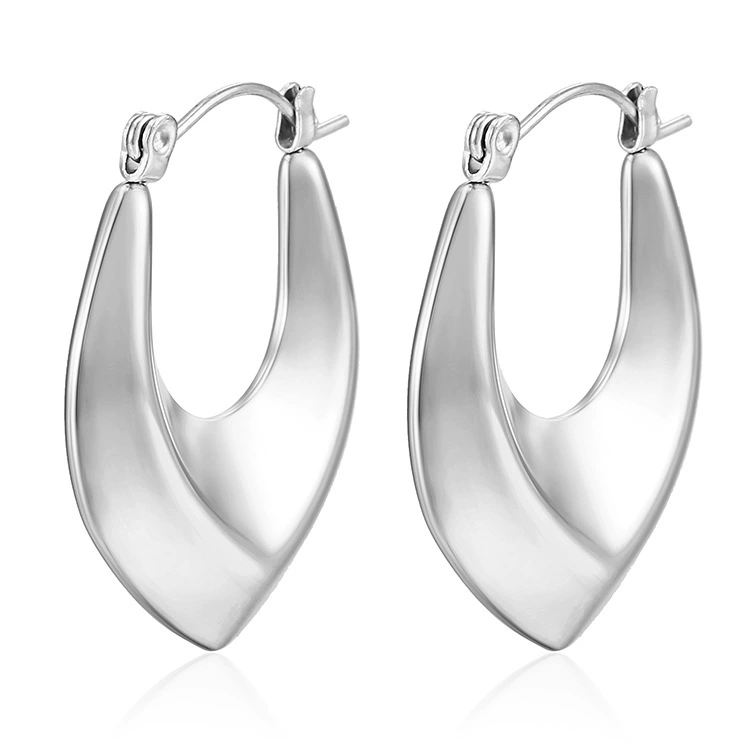 Серьги из нержавеющей стали, европейский стиль, 18 К, оптовая продажа