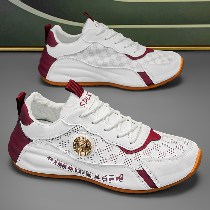 Men's Summer Mesh Breathable Lightweight Soft-Soled Sports and Casual Shoes Fashionable and Versatile High-End Forrest Gump Trendy Shoes