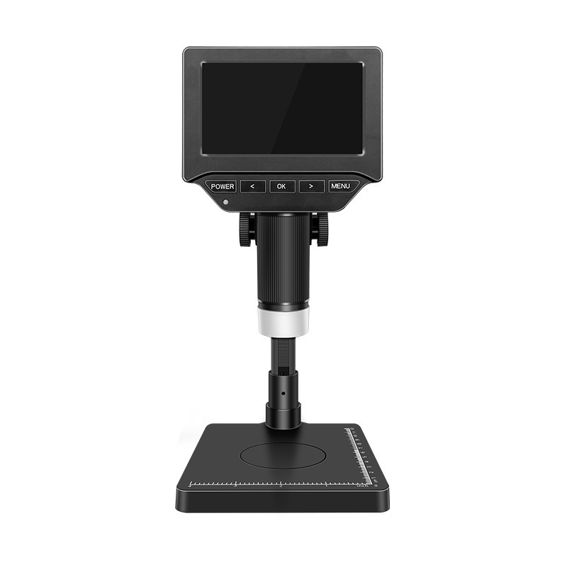 新製品 4.3inch ポータブル電子顕微鏡プロフェッショナルグレードデジタル拡大鏡携帯電話メンテナンス電子スケール機能|undefined