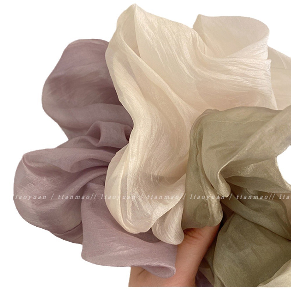 Nubes flotantes ~ Coraje grueso simple, lazo para el cabello, cuerda para la cabeza, sentido avanzado femenino, nueva cabeza de bola, goma, temperamento, cuerda para el cabello de cola de caballo