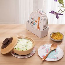 加工定制配鍋墊防燙隔熱墊杯墊碗墊歐式仿瓷密胺底座耐熱餐桌墊