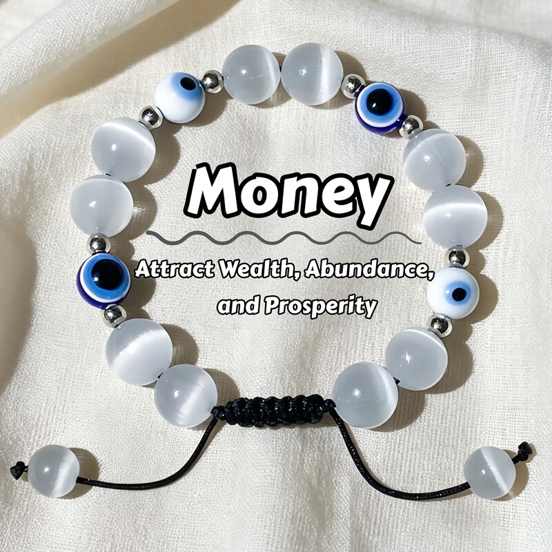 European and American Cross-Border Trendy Evil Eye Blue Eye Beaded Bracelet Adjustable Woven Bracelet Factory Wholesale European and American Cross-Border Trendy Evil Eye Blue Eye Beaded Bracelet Adjustable Woven Bracelet Factory Wholesale