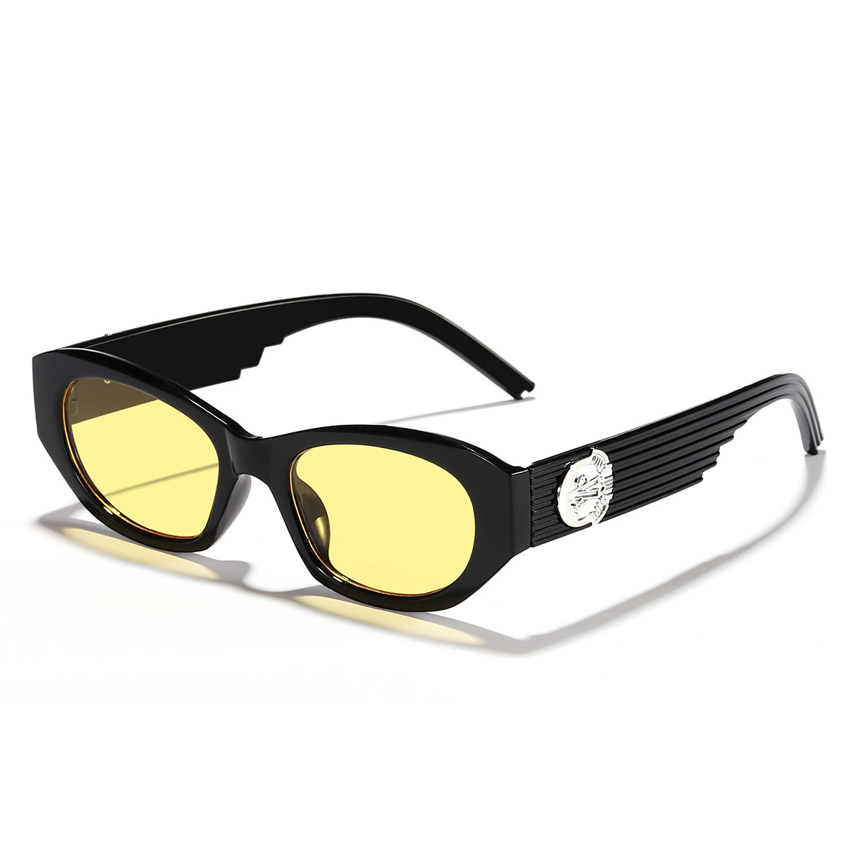 Alta calidad nuevo estilo europeo y americano retro pequeño marco y2g estilo contraste color moda todo-juego gafas de sol