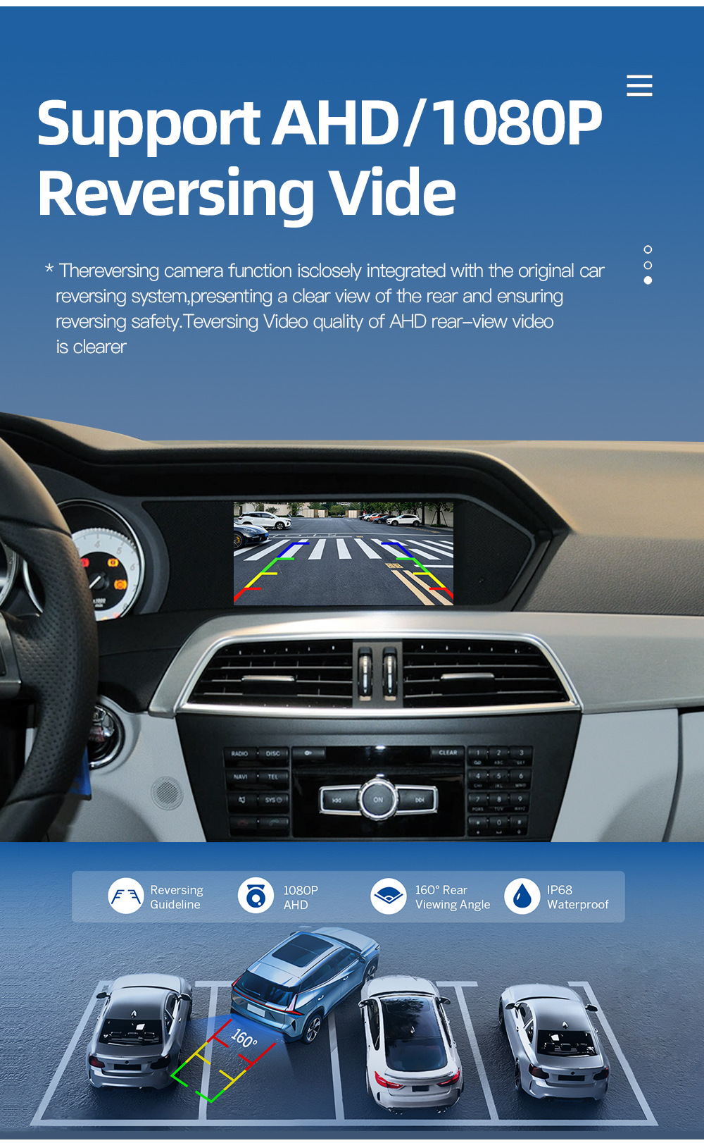 Suitable for Mercedes-Benz C-Class W204 S204 Car Central Control Large Screen Carplay Navigation System