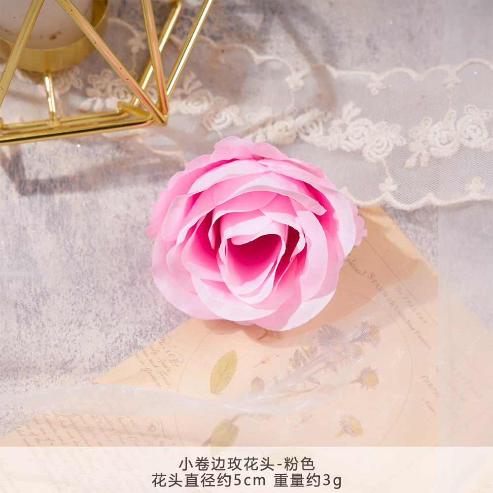 XH2-작은 컬링 로즈 헤드-핑크