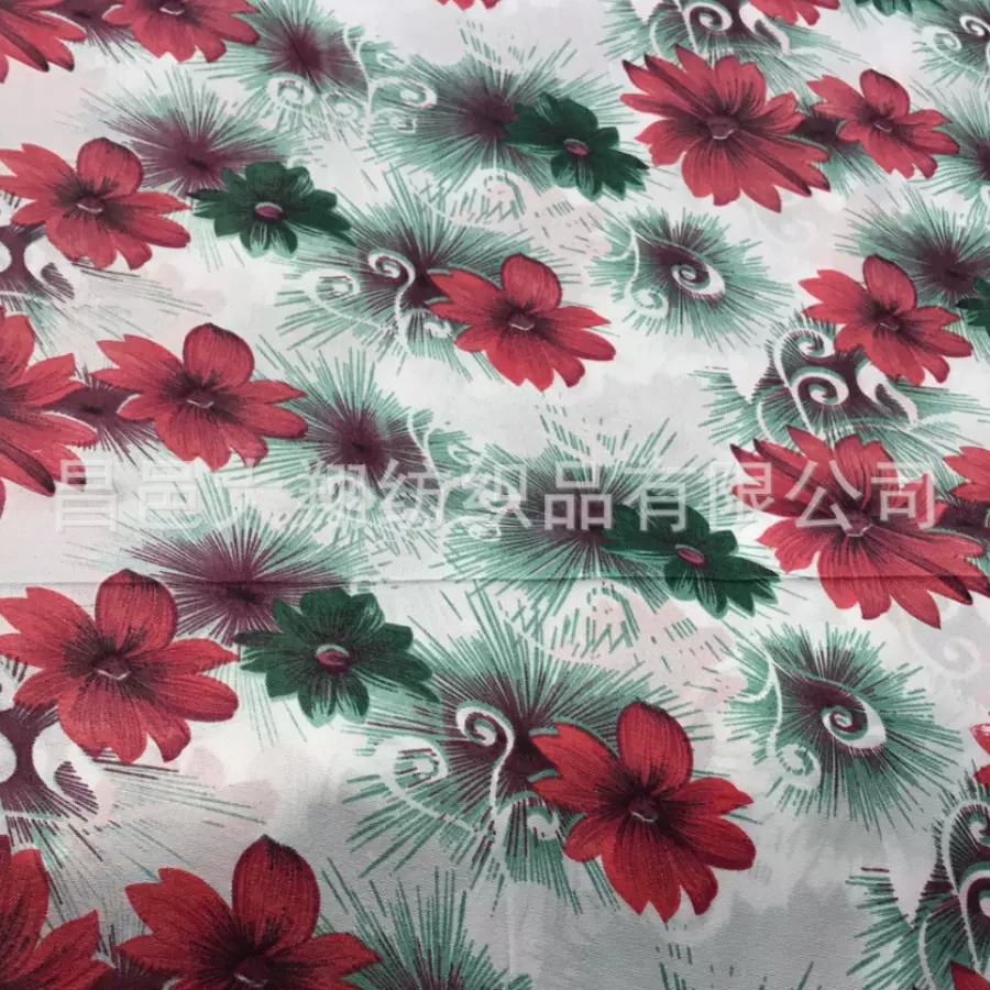 涤纶磨毛印花布 120克涤纶细纤维分散印花布  床上用品布料