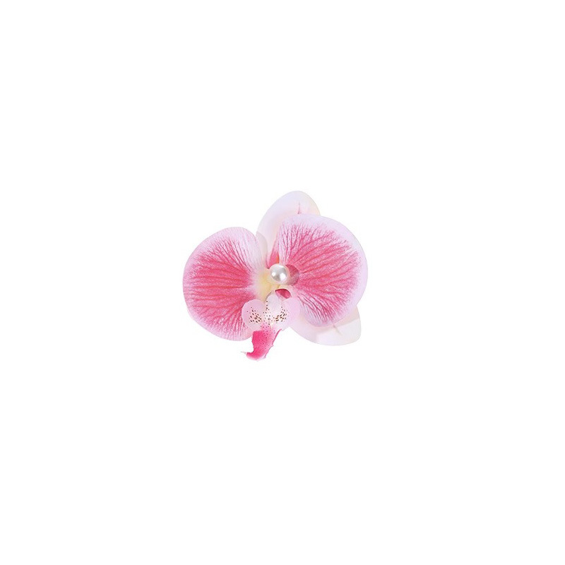 Orquídea púrpura flores de mariposa pinzas de cabello para mujeres 2025 nuevo pinzas laterales bordes de bosque pinzas de cabello para vacaciones en la playa props de fotos