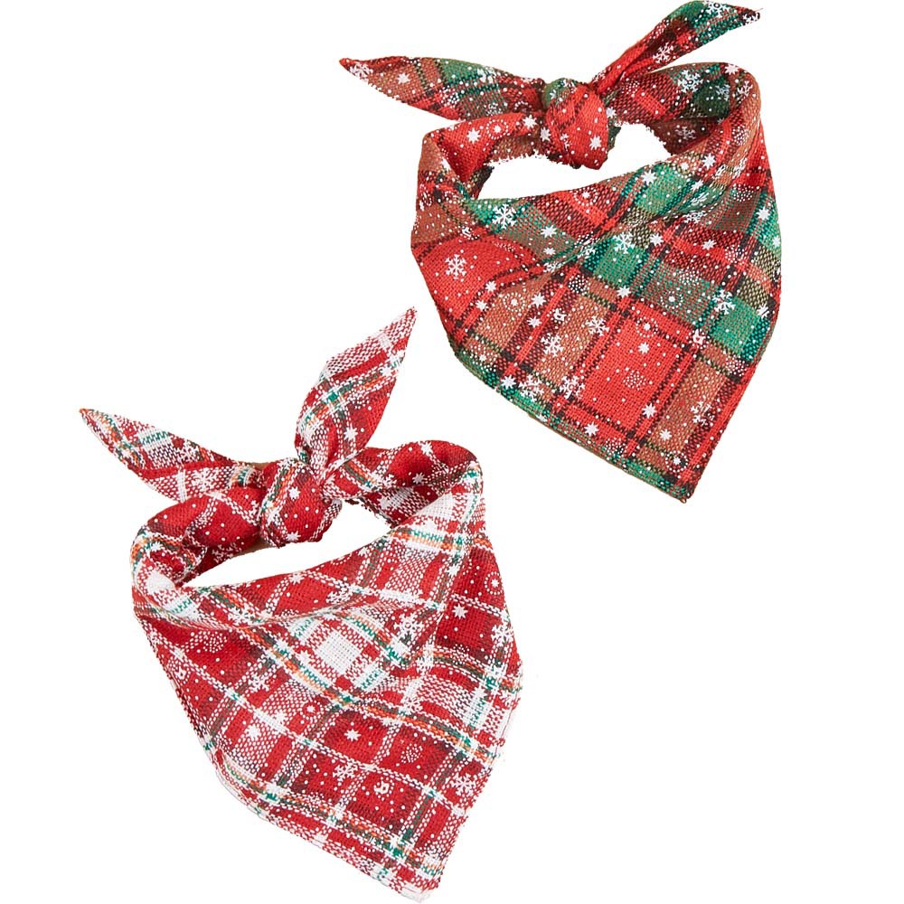 TANPOPO Spot Toalla de saliva para mascotas de Navidad transfronteriza Bufanda para perros Accesorios para mascotas Bufanda triangular