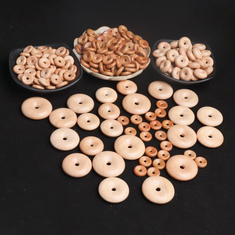 雕桃桃木平安扣木饰品平安扣车挂件饰品 肥城桃木扣桃木扣圆形扣