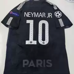 1718 Black Jersey Champions League Version Manchester United Juventus Short-Sleeved Football Retro Sports Football Jersey
