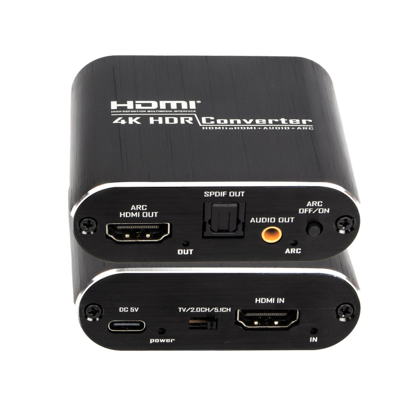 Hdmi2.0 Audio Splitter HDMI Converter Output Optical Fiber 3.5 Headphone Arc 4K60Hz Dolby Dts
