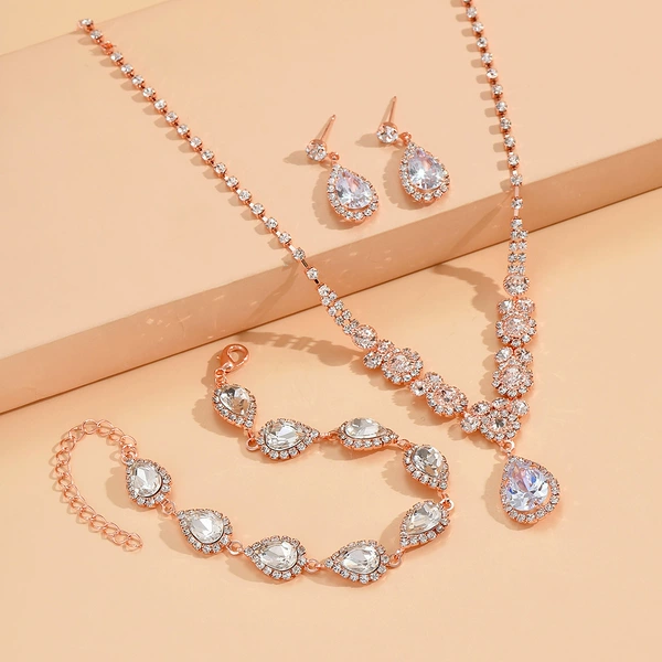 501+596 Earrings Rose Gold