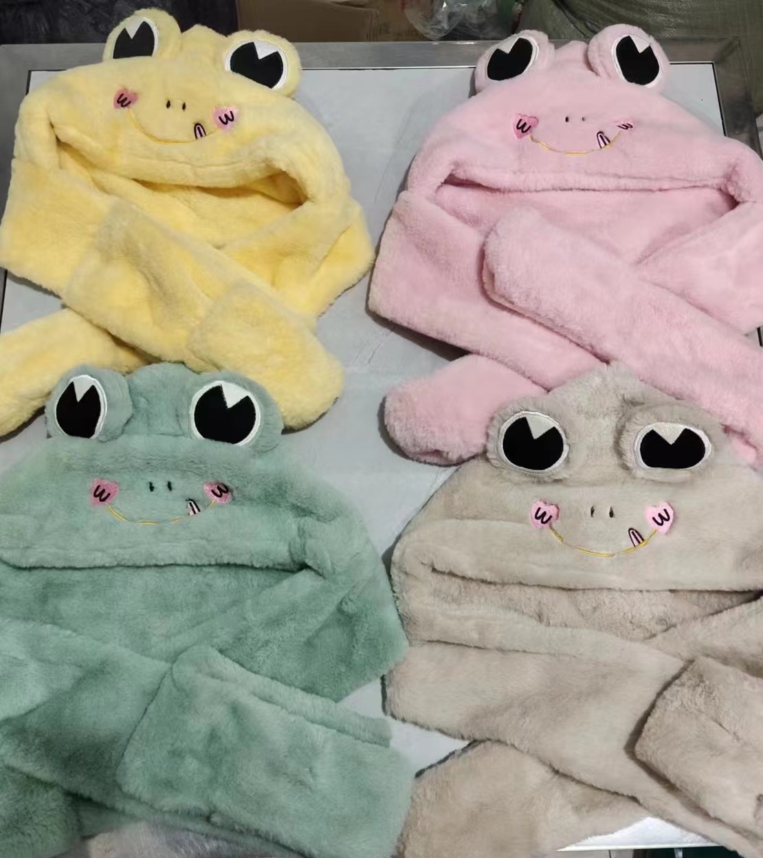 Kid's Cartoon Style Cute Frog Cotton Blend 1 Set display picture 4