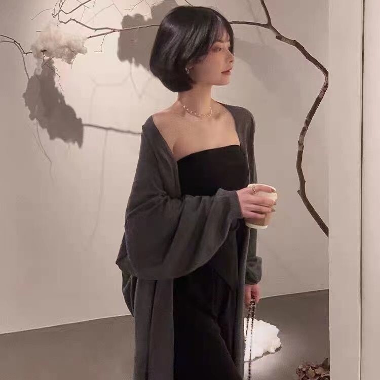 Women's Clothing, Summer Style, Gentle Style, Long Knitted Cardigan, Loose and Lazy Style, Sun Protection Air-Conditioning Shirt, Thin Style, Ladylike Style Women's Clothing, Summer Style, Gentle Style, Long Knitted Cardigan, Loose and Lazy Style, Sun Protection Air-Conditioning Shirt, Thin Style, Ladylike Style