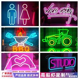 跨境热销逊霓虹灯游戏机手柄球鞋 LED创意标识灯氛围装饰灯厂家