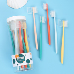 ORC Macaron Soft Hair Toothbrush 10 Pieces Bucket Pack Oral Care New Small Head Toothbrush Supermarket Wholesale Affordable Option