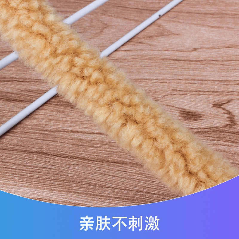 批发人造毛衣服辅料毛条包边汉服拜年服旗袍仿獭兔仿羊皮条子黑色