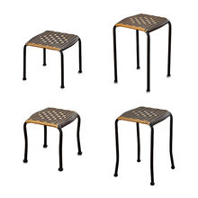 藤編凳子家用方凳板凳塑料矮凳餐桌凳休閑小藤椅餐椅加厚成人椅子