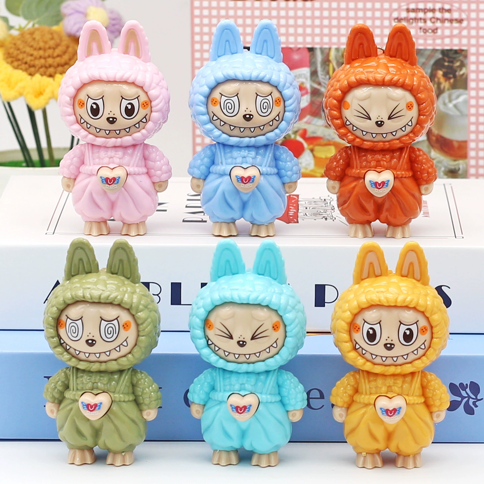Мини-фигурка-подвеска, брелок-антистресс, творческая игрушка, подарок на день рождения, сменные лица
