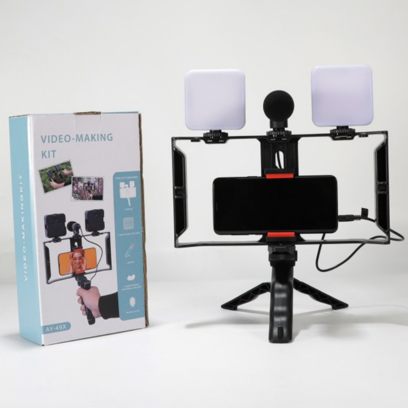 Luz de relleno portátil LED para exteriores, teléfono móvil, fotografía en vivo, luz ambiental RGB, luz suave, mini luz cuadrada, luz de bolsillo