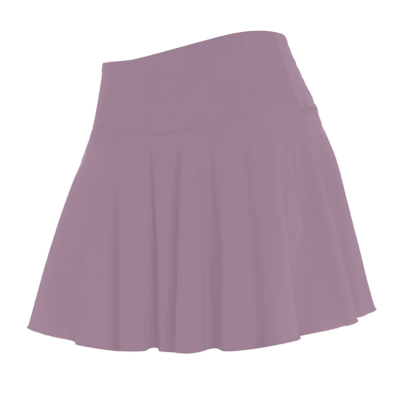 Anti-exposición falsa falda deportiva de dos piezas de verano de las mujeres nueva falda de yoga transpirable de alta elasticidad falda de Bádminton