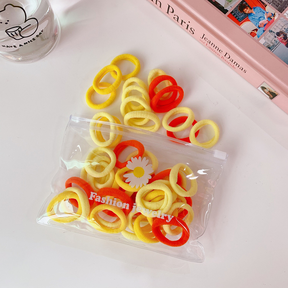 50 Pieces Of Korean Cute Candy Color Hair Rope display picture 8