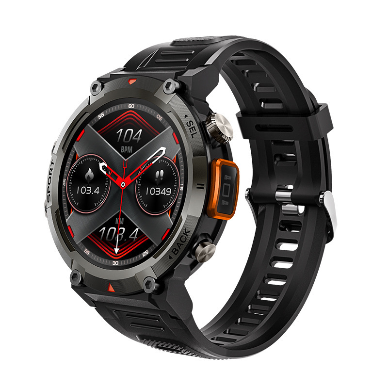 New S100 Bluetooth talk sports fitness smart watch flashlight Music heart rate blood pressure smart watch