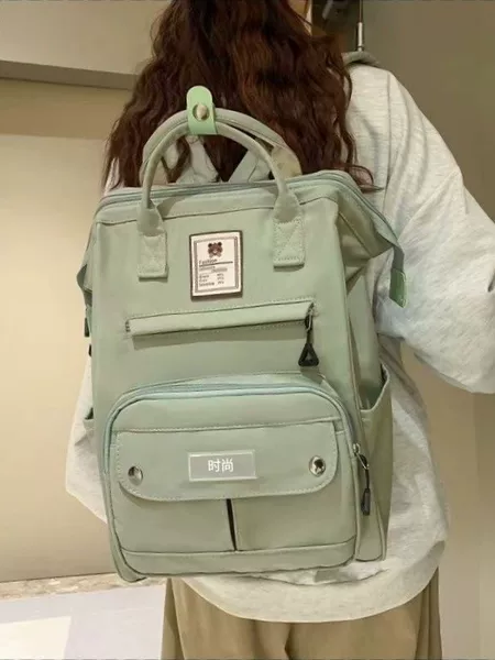 New cross-border maternity and baby backpack for expectant mothers, large-capacity, lightweight, stylish backpack for pregnant mothers, with bottle holder
