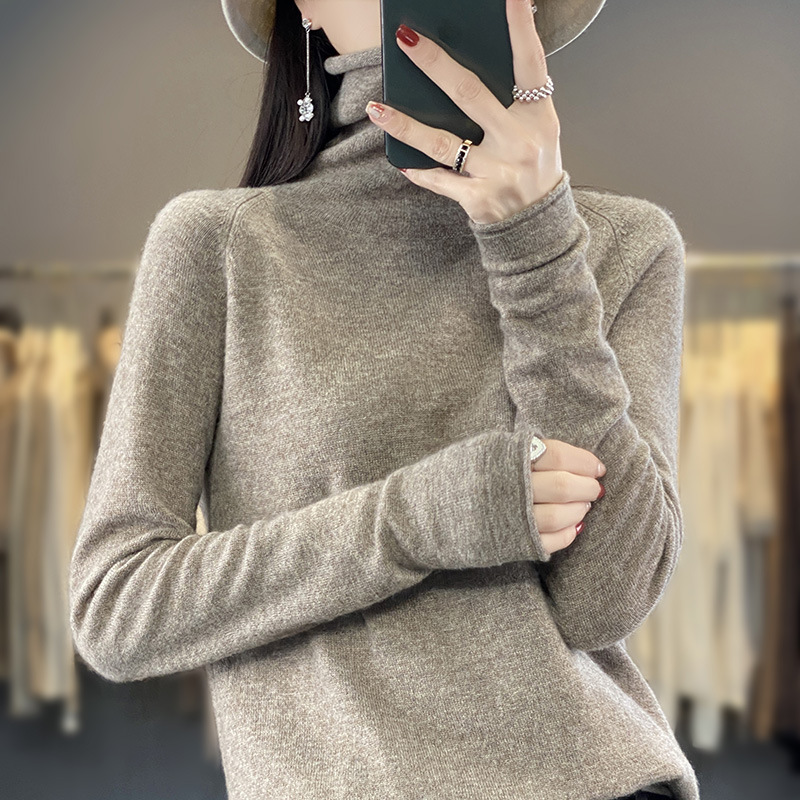 Curled Pile Collar 2024 Short Sweater Spring New Women's Loose Knitted Base Shirt Warm Blended