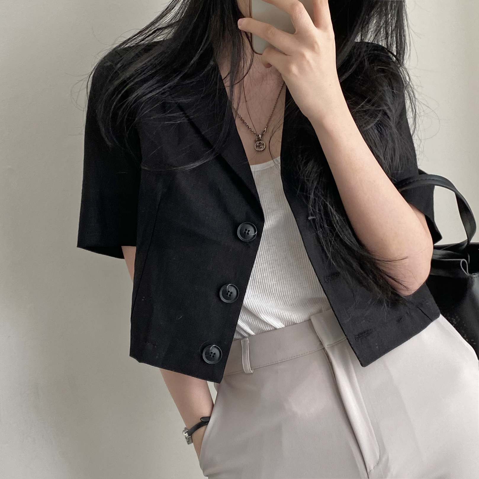 Summer brand thin suit, jacket, with short sleeve