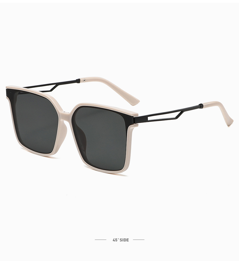 Streetwear Solid Color Ac Square Full Frame Women's Sunglasses display picture 3