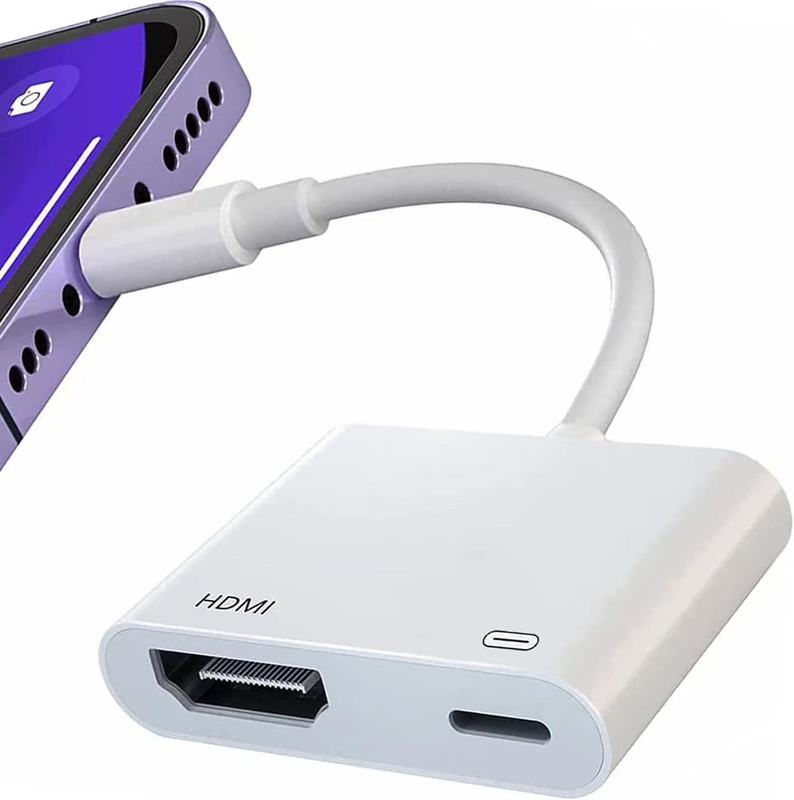 Apple typec から HDMI スクリーンプロジェクターに適した電源不要の高速充電内蔵チップを備えたデュアルライン高精細同一スクリーンデバイス|undefined