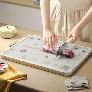 Stainless Steel Cutting Board, Mildew-Proof and Antibacterial, Household Cutting Board, Sticky Board, Kitchen Special Double-Sided Fruit Occupying Board, Cutting Board