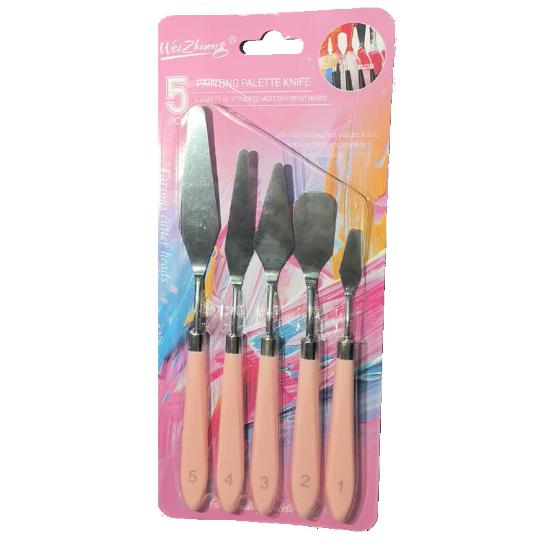 Aceite pintura raspador pintura paleta cuchillo aceite pintura cuchillo arte acrílico gouache pintura pala cuchillo picking cuchillo pintura traje