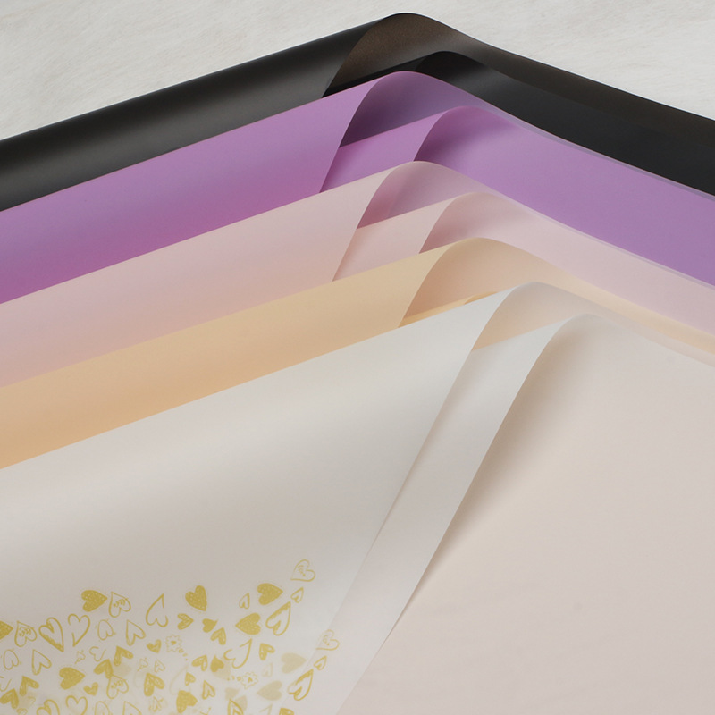 Huaxi esquina amor niebla papel de envoltura impermeable florista ramo de papel de envoltura floral comercio exterior materiales al por mayor