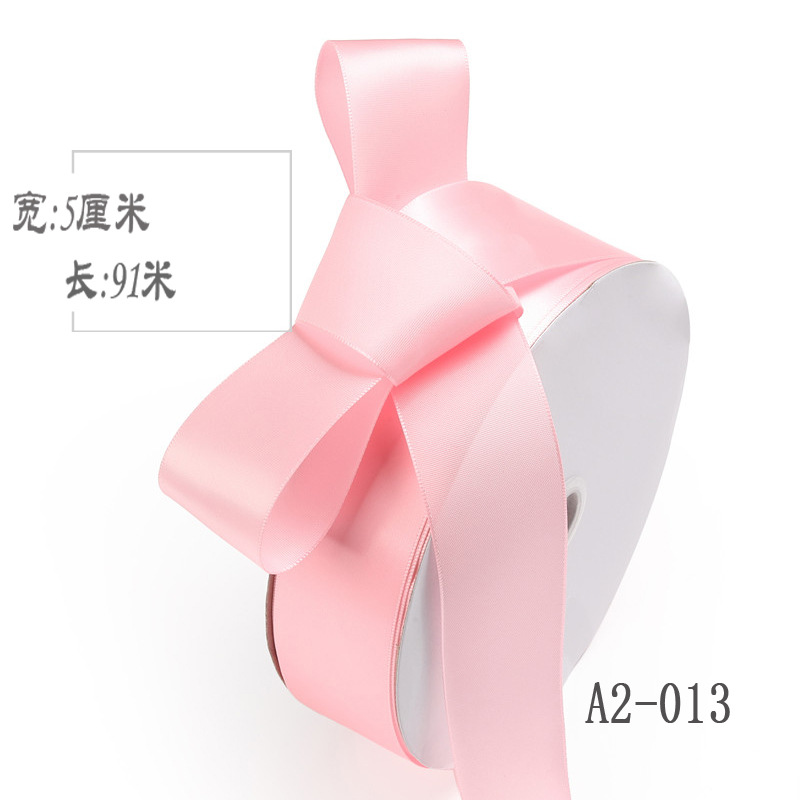 5cm cinta de poliéster arco DIY cinta ramo de boda pastel de frutas caja de regalo embalaje cinta de satén de colores