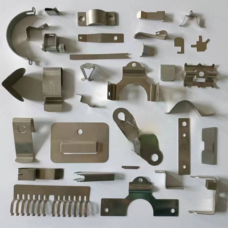 冲压件加工电动推动杆接触L型磷铜接触件电磁单珠跳珠不锈钢弹片