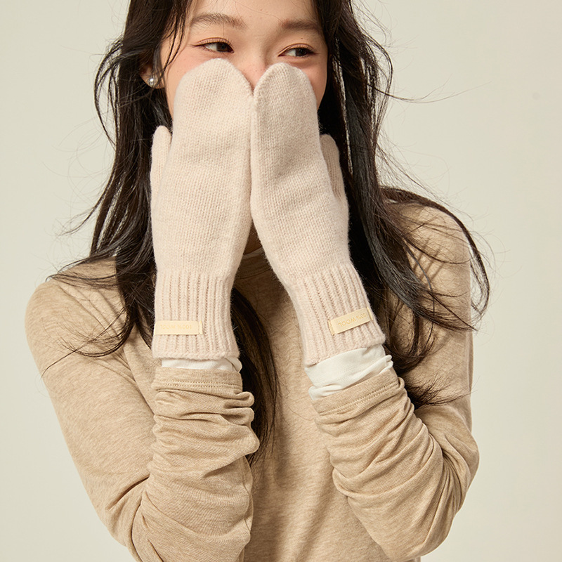 100% オーストラリアの純ウール全包は手袋の女性の保温のドーパミンの新年の贈り物を指します。|undefined