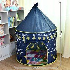 Children's Tent Indoor Outdoor Folding Princess Boy Girl Pretend Play Mongolian Yurt Castle Small House Toy Game House
