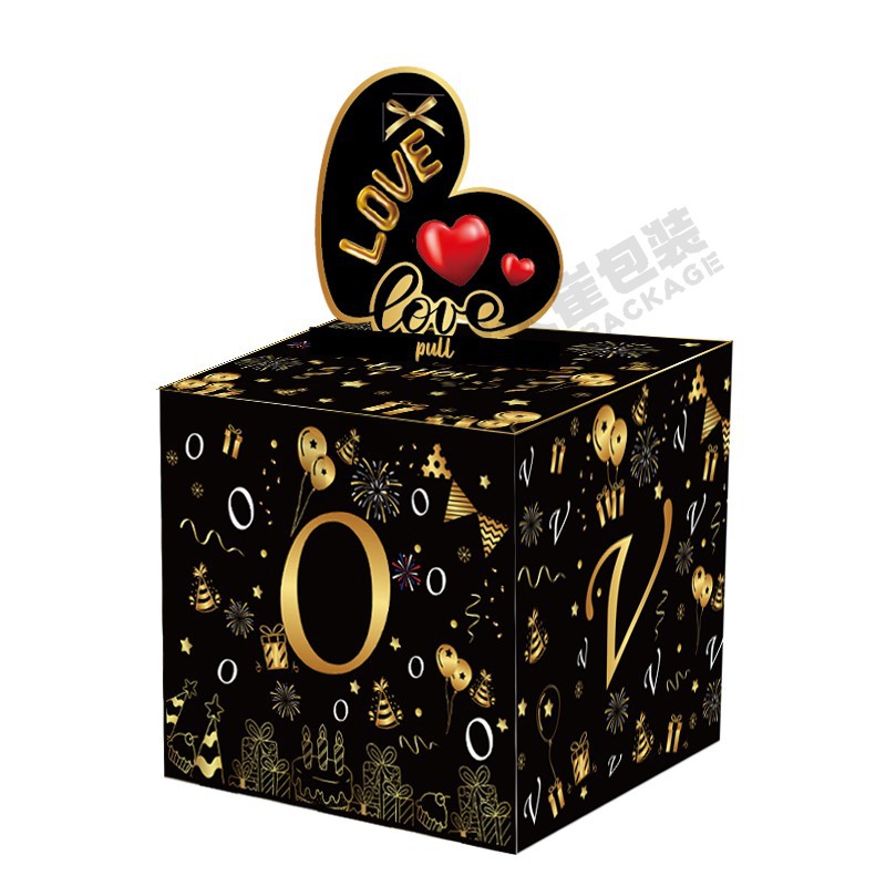 즉시 배송 가능한 블랙 하트 디자인 45 사이즈