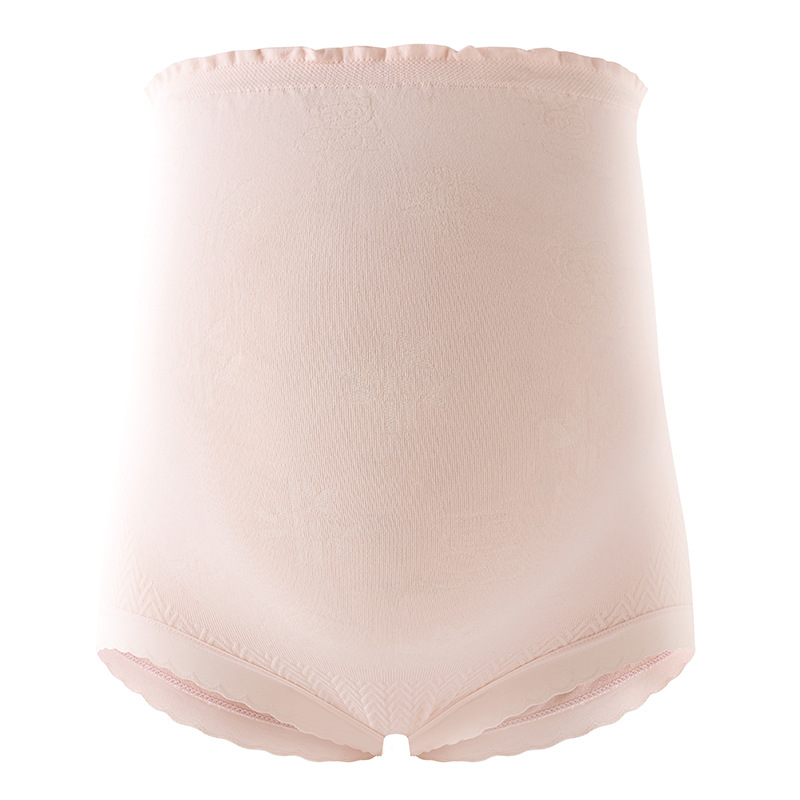 Cuidado de la ropa interior para mujeres embarazadas, entrepierna de seda, embarazo medio y tardío, cintura alta, abdomen, ropa interior delgada de verano, refrescante