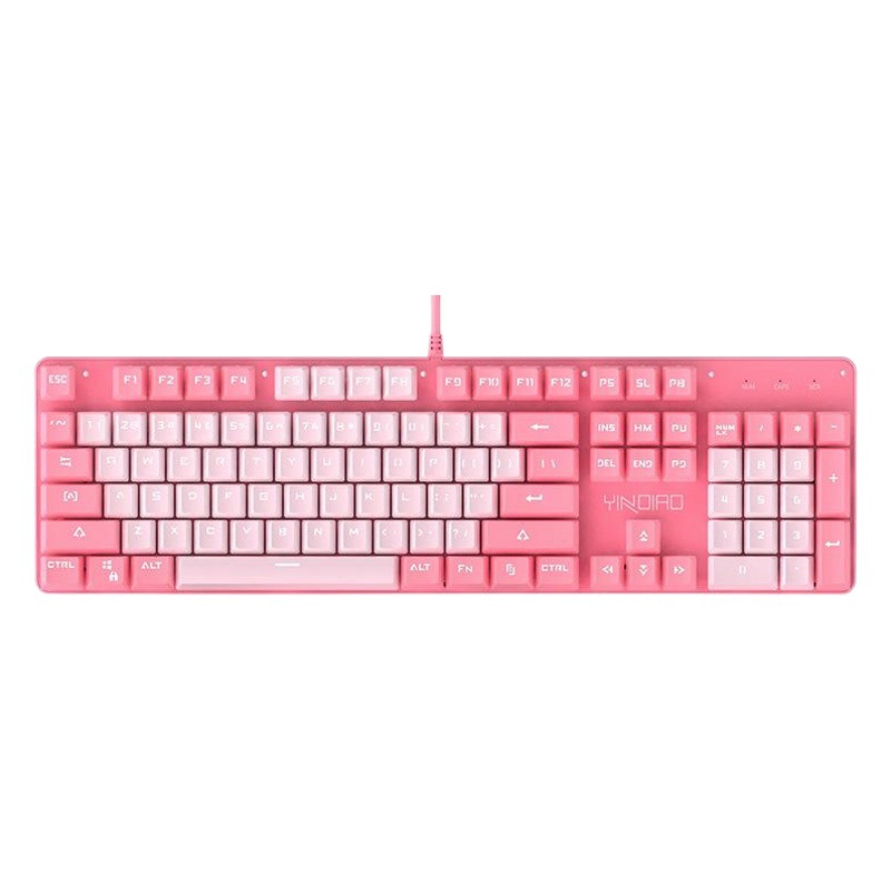 Teclado mecánico real eje verde chica en línea celebridad chica corazón rosa azul redondo botón juego punk transfronterizo privado modelo al por mayor