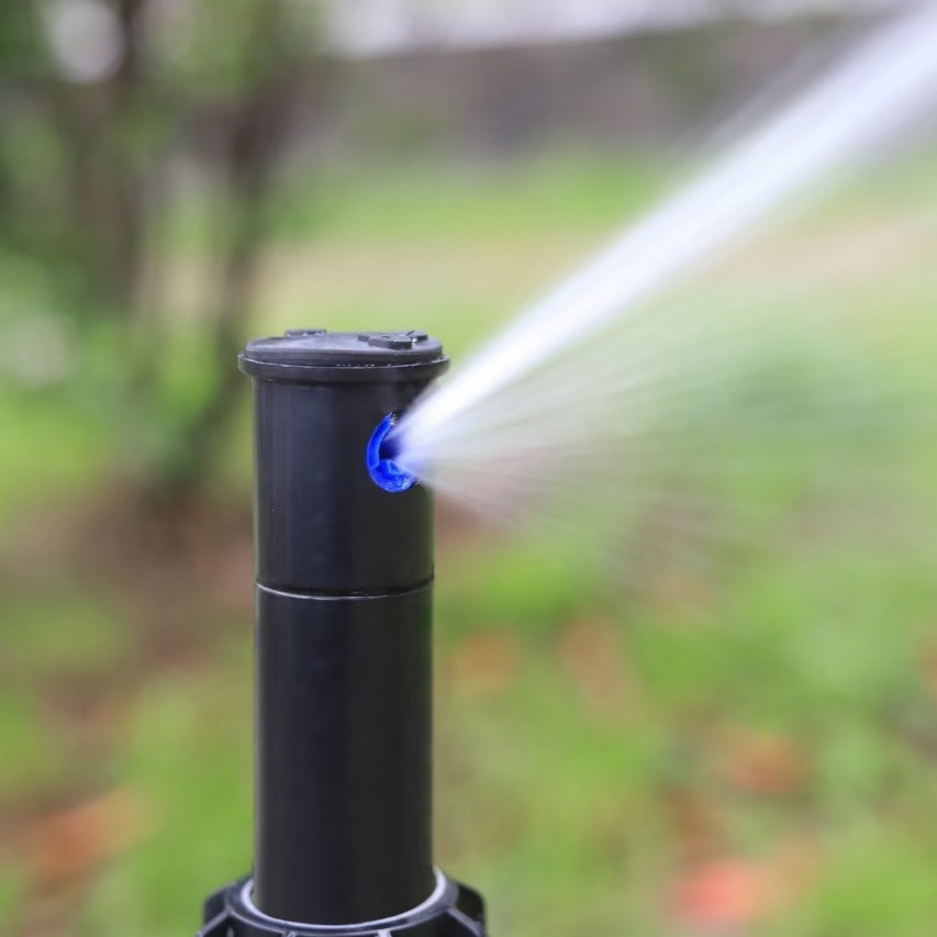 6 puntos enterrados de imitación de la lluvia de aves boquilla telescópica de elevación boquilla de engranaje accesorios de riego de mantenimiento de puente de jardín