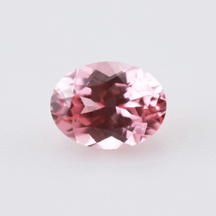 Factory Direct Sales Egg-Shaped Cultured Colorfuled Gemstones Oval Sunrise Pink Loose Stones DIY Jewelry Accessories