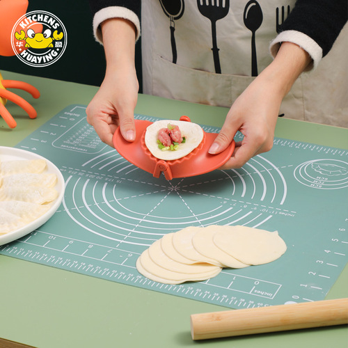 Food grade silicone kneading mat, large chopping board with graduated mat panel, non-stick dough mat, rolling baking tool