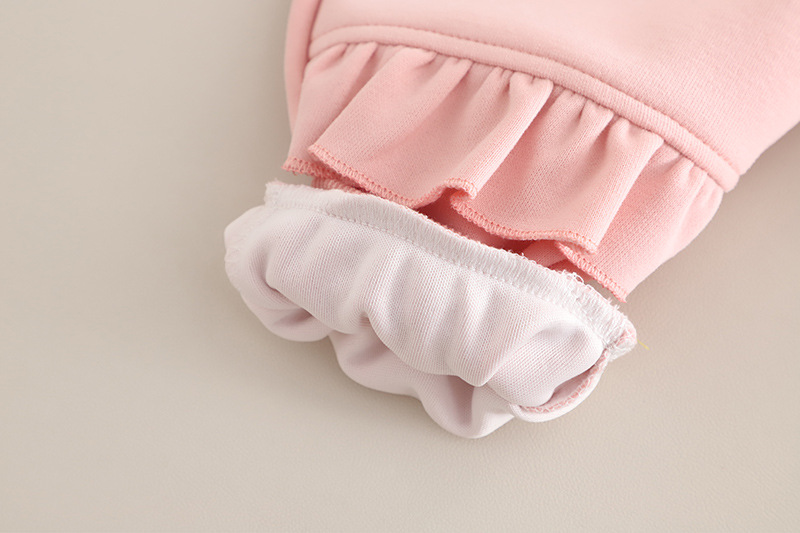 Baby flick set kanin rosett sweatshirt och byxor tvådelat_voghion.com