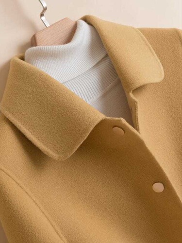 2025 autumn and winter new double-sided velvet woolen coat for women, small coat, chanel style, short style